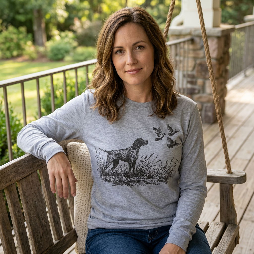 German Shorthaired Pointer Hunting Dove Design