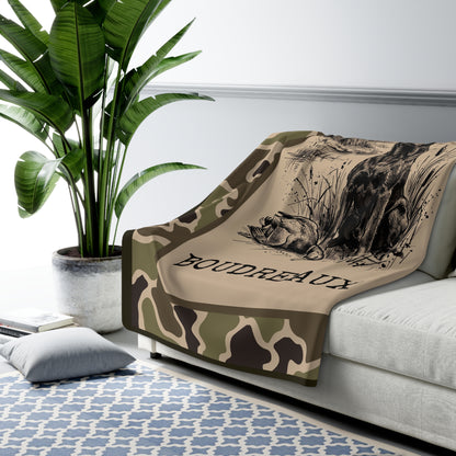 Personalized Duck Hunter Fleece Blanket