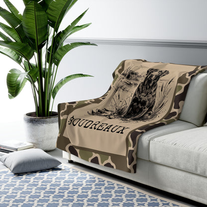 Personalized Duck Hunter Fleece Blanket