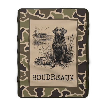 Personalized Duck Hunter Fleece Blanket