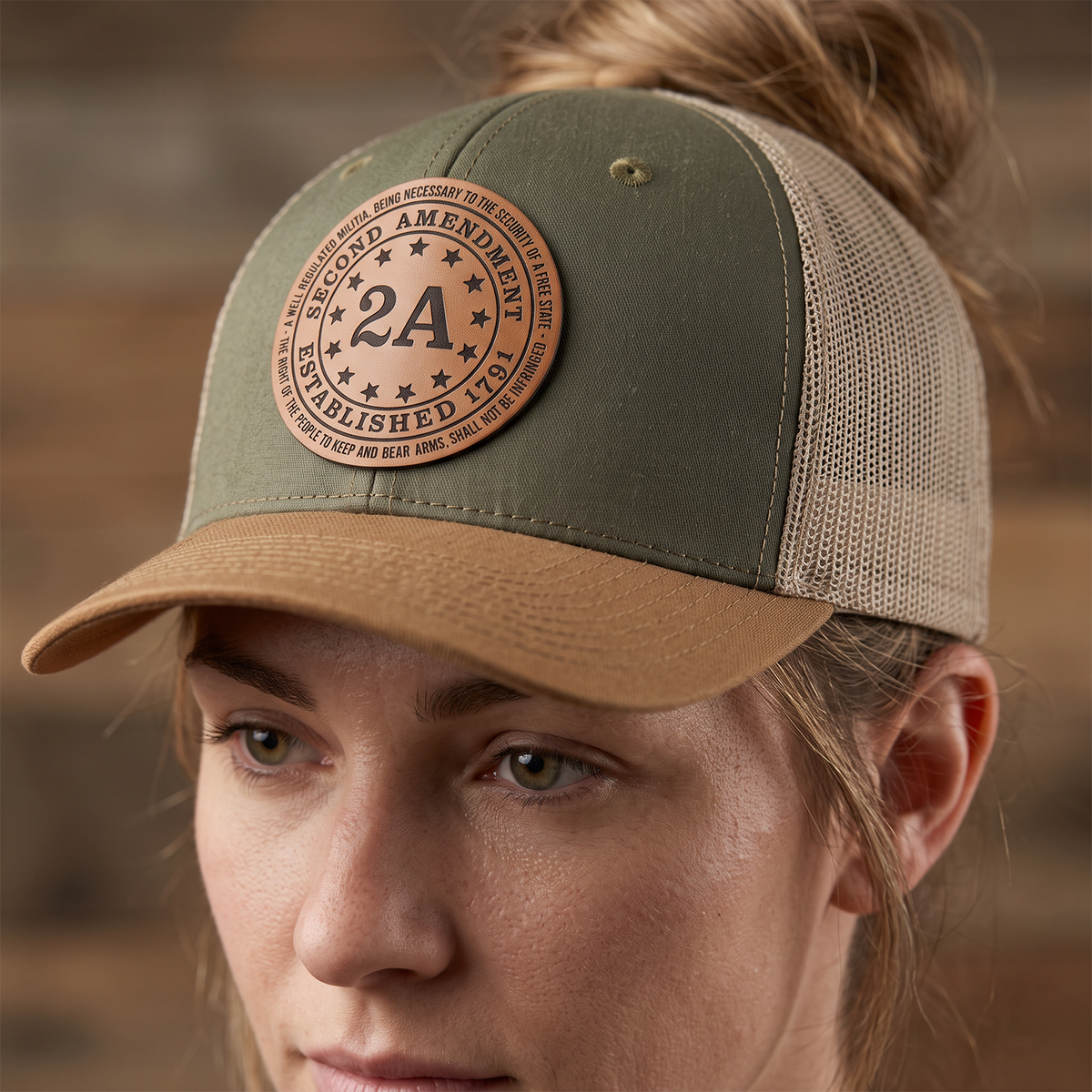 2nd Amendment Green Brown
