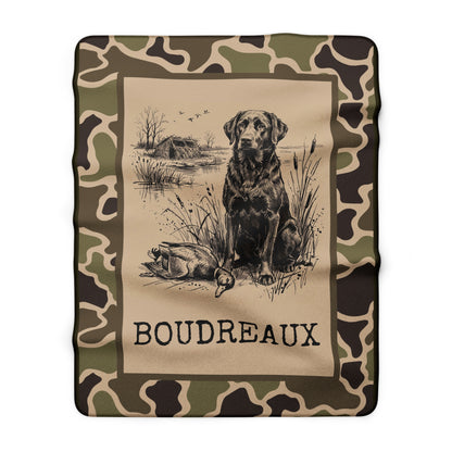 Personalized Duck Hunter Fleece Blanket